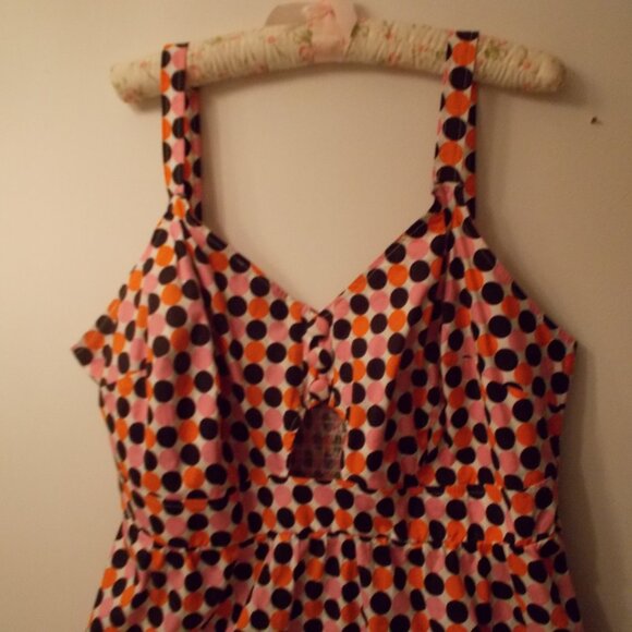 Avon cute polka dot summer dress XL - Picture 2 of 4